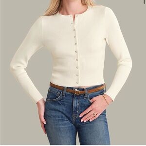 525 America ANNE: HIGH RIB WAIST CARDIGAN